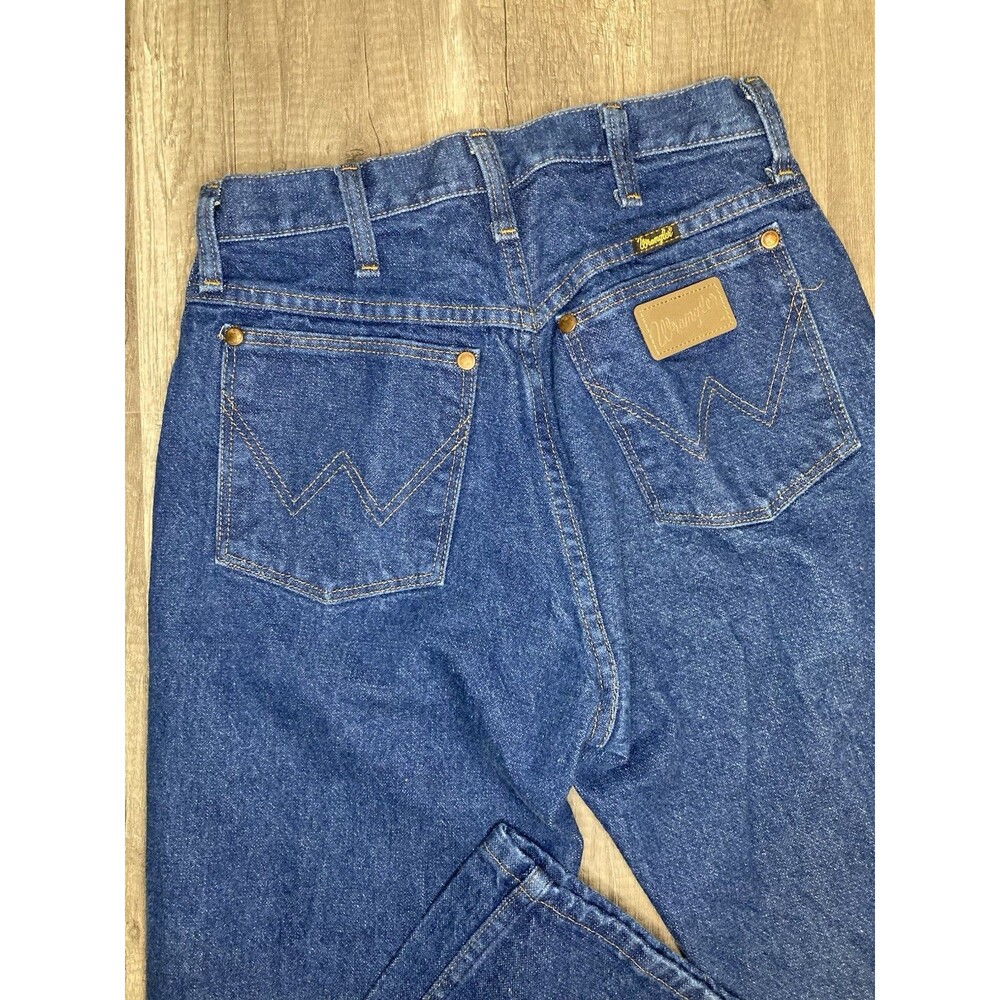 Wrangler Jeans Women's 9X30 (28x30.5) Y2K Blue Denim Western High Rise 13MWZG - Picture 2 of 7